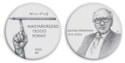 2022 Milton Friedman - ezüst érme 2022 Milton Friedman - ezüst érme